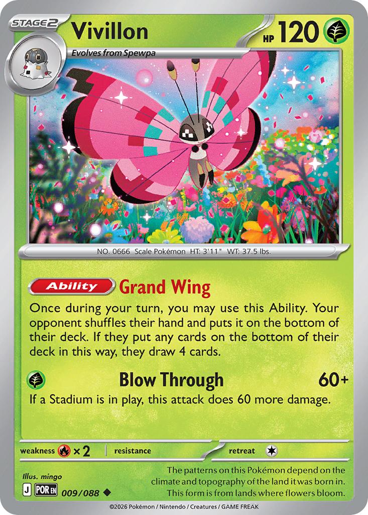 Vivillon - 009/088 - Uncommon [me03-009] [Non-Holo]