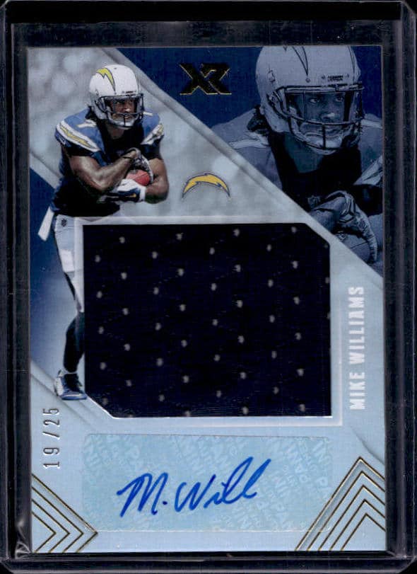 2017 Panini XR Mike Williams #RJA-MWI Rookie Patch Autograph /25