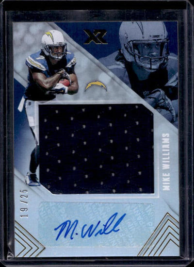 2017 Panini XR Mike Williams #RJA-MWI Rookie Patch Autograph /25