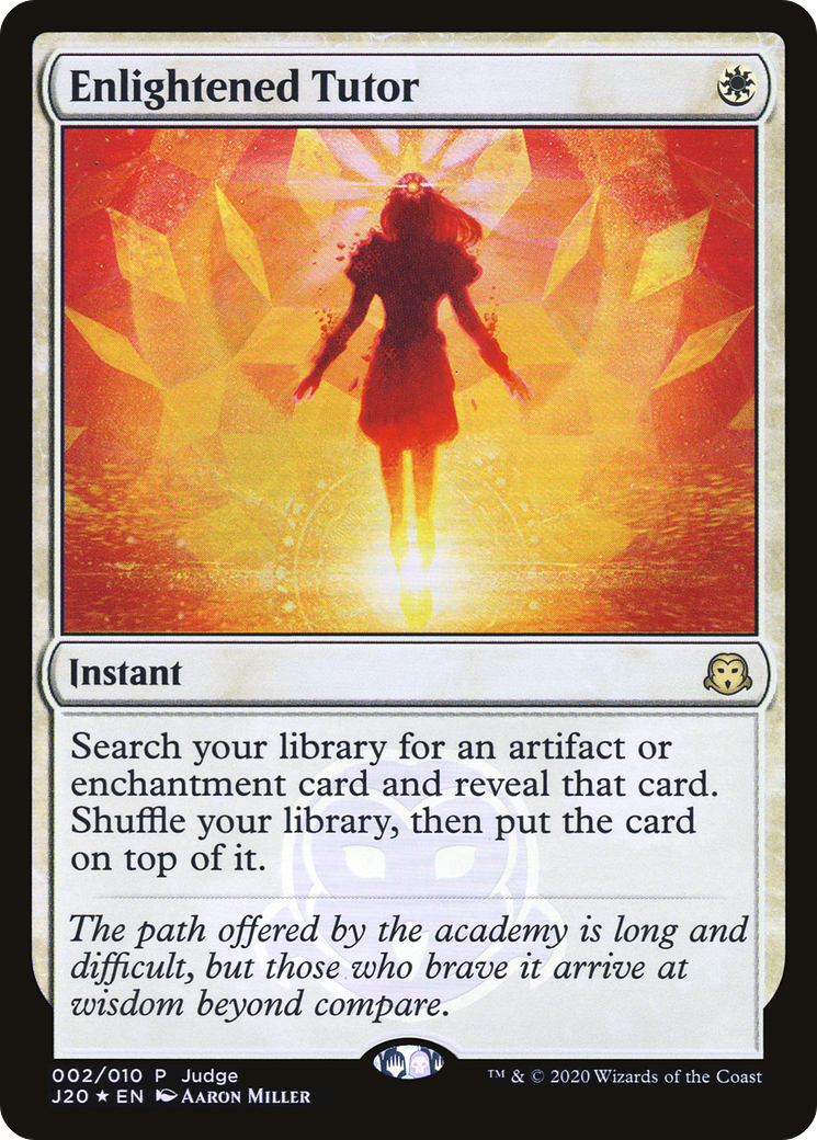 Enlightened Tutor (JDG-002) - Judge Gift Cards 2020 Foil