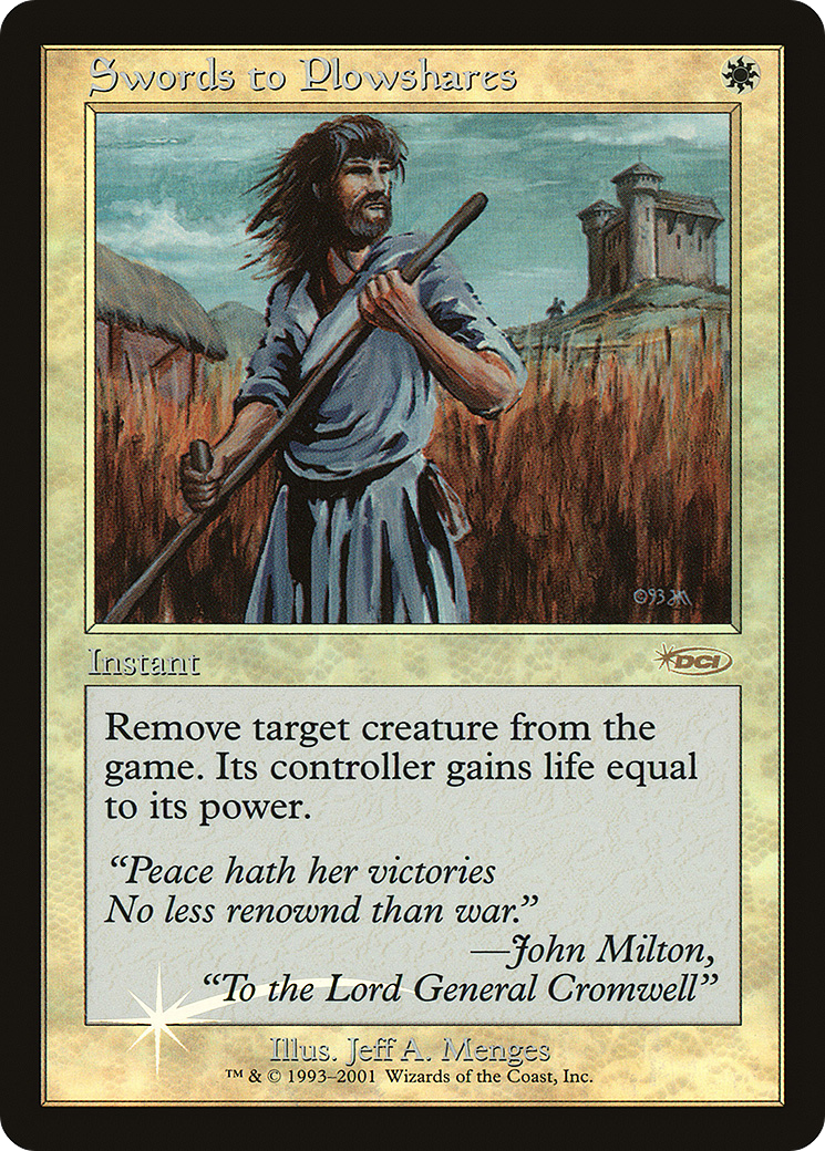 Swords to Plowshares (FNM-006) - Friday Night Magic 2001 Foil