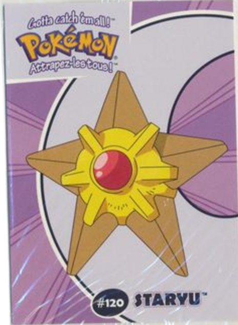 19/40 #120 Staryu - Danone Pokemon Stadium Tip Cards