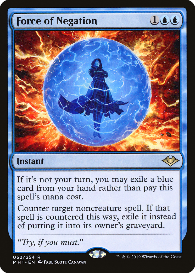 Force of Negation (MH1-052) - Modern Horizons Foil