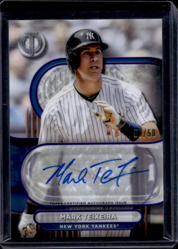 2024 Topps Tribute Mark Teixeira #TA-MTE Autograph /50