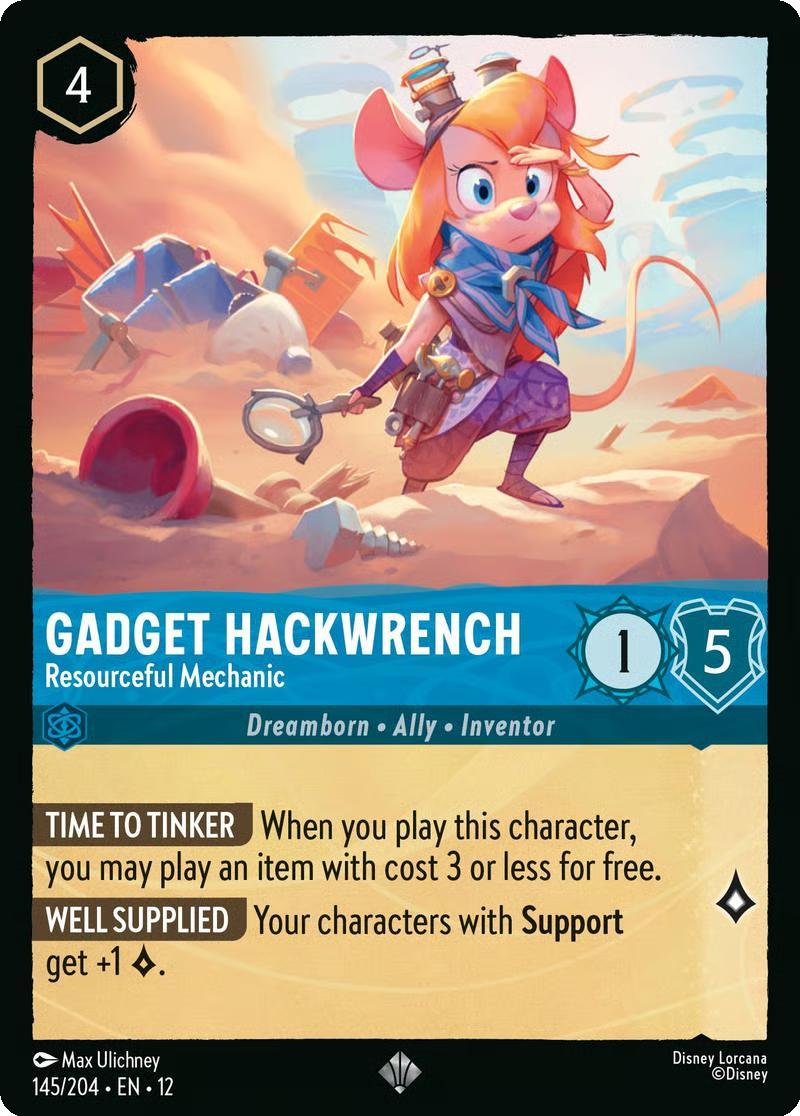 Gadget Hackwrench - Resourceful Mechanic - 145/204 [Wilds Unknown] [Non-Foil]