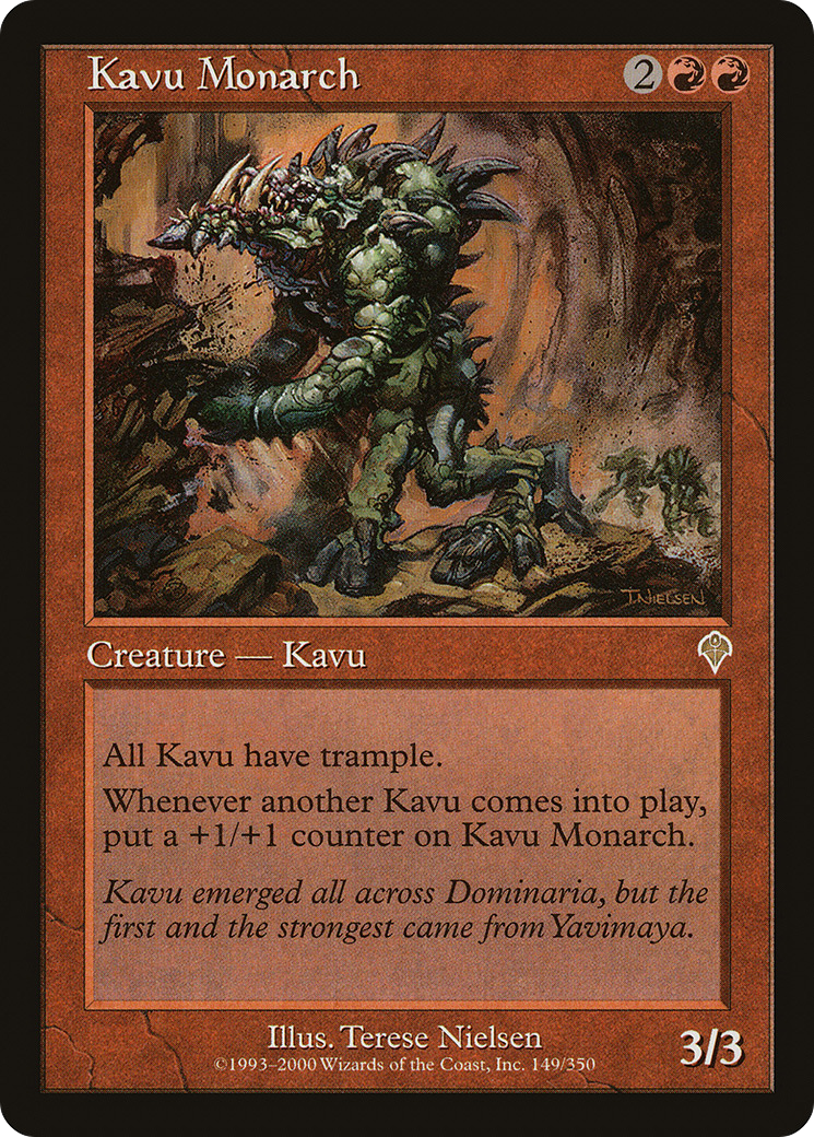 Kavu Monarch (INV-149) - Invasion Foil