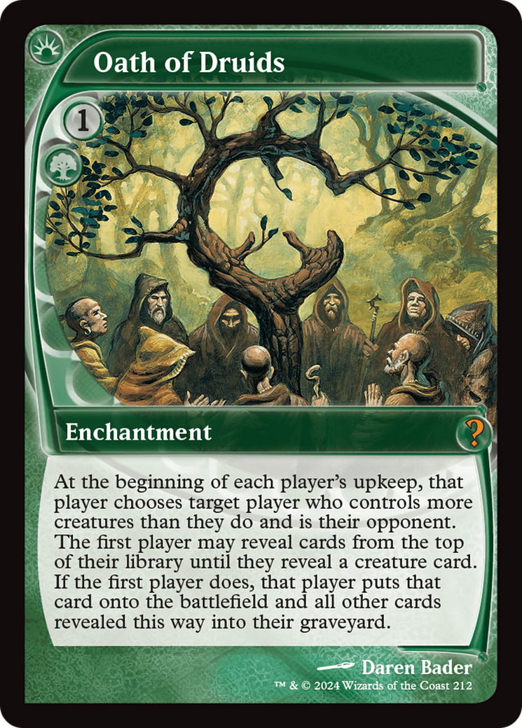 Oath of Druids (MB2-212) - Mystery Booster 2 Foil