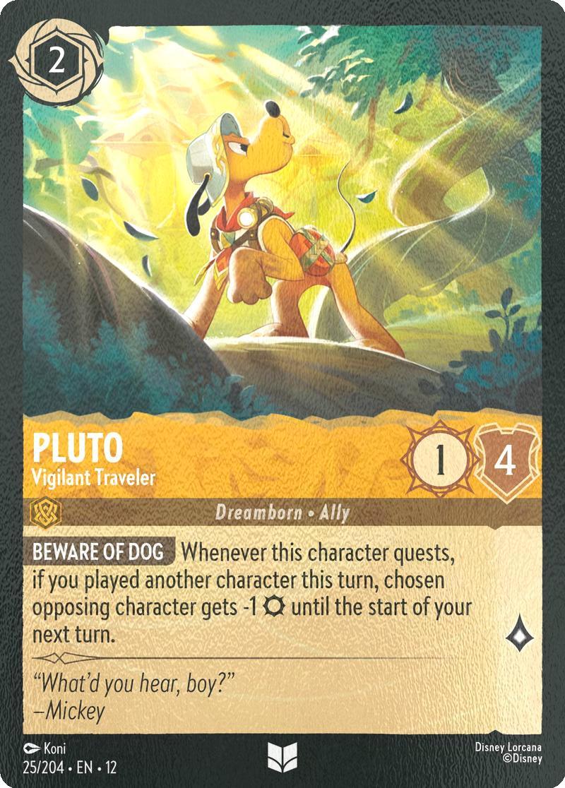 Pluto - Vigilant Traveler - 25/204 [Wilds Unknown] [Cold Foil]
