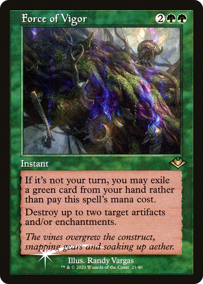 Force of Vigor (MH1-021) - Modern Horizons 1 Timeshifts Foil