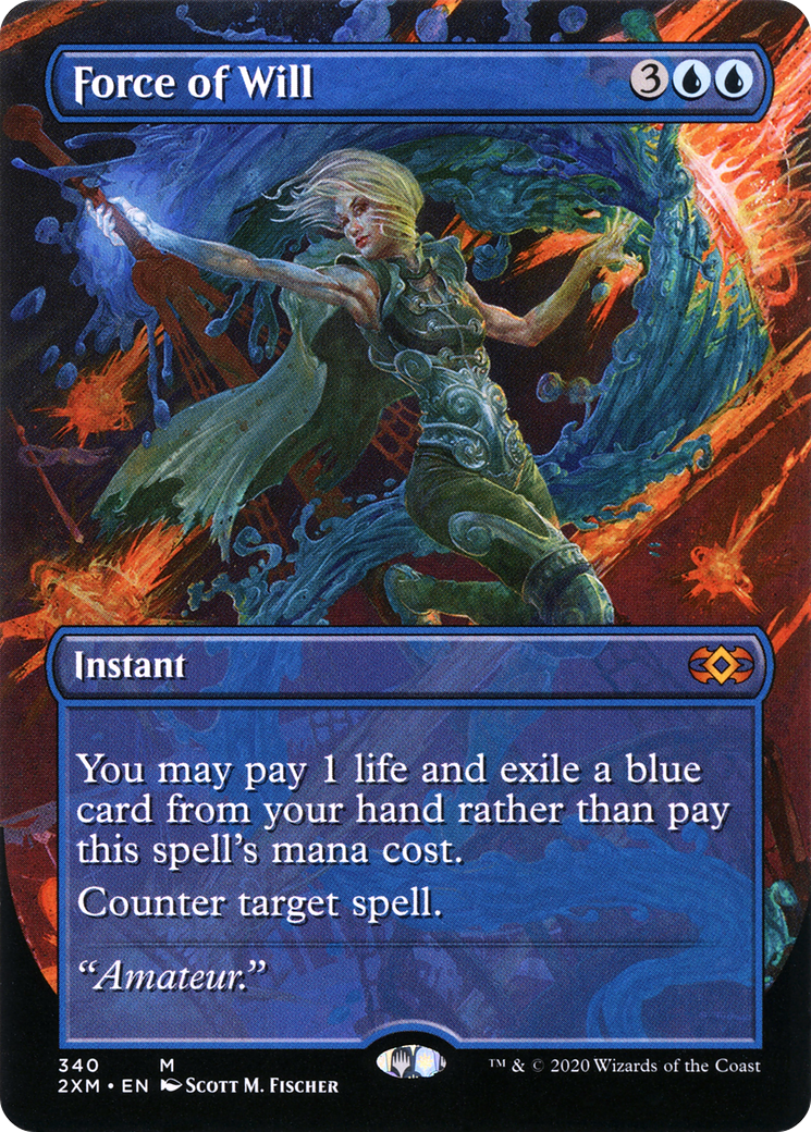 Force of Will (2XM-340) - Double Masters (Borderless)