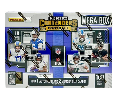 2023 Panini Contenders Football Hobby Mega 20 Box Case
