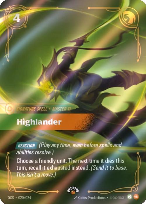 Highlander - 020/024 [Riftbound Organized Play Promotional Cards] [Foil]