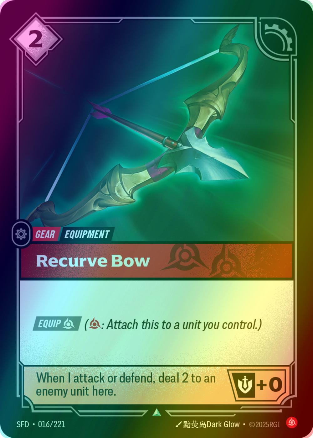 Recurve Bow - 016/221 [Spiritforged] [Foil]