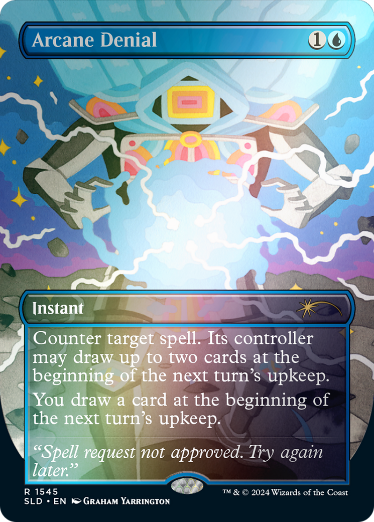 Arcane Denial (SLD-1545â˜…) - Secret Lair Drop (Borderless) Foil
