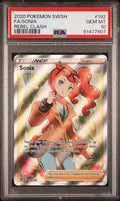 2020 POKEMON SWORD & SHIELD REBEL CLASH #192 FA/SONIA REBEL CLASH PSA 10