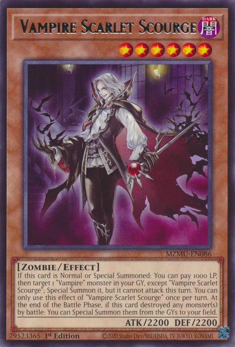 Vampire Scarlet Scourge - MZMU-EN086 - Rare - 1st Edition