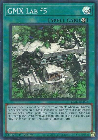 GMX Lab #5 - BLZD-EN095 - Super Rare - 1st Edition