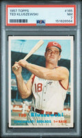 1957 TOPPS #165 TED KLUSZEWSKI PSA 7