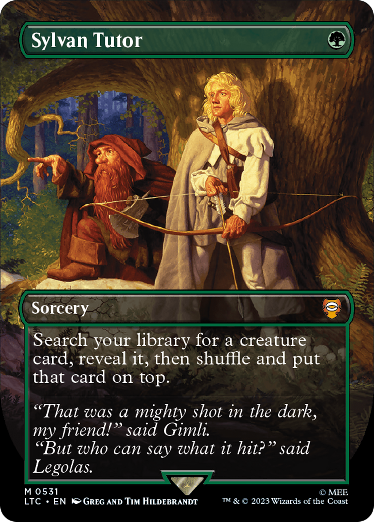 Sylvan Tutor (LTC-531) - Tales of Middle-earth Commander (Borderless)