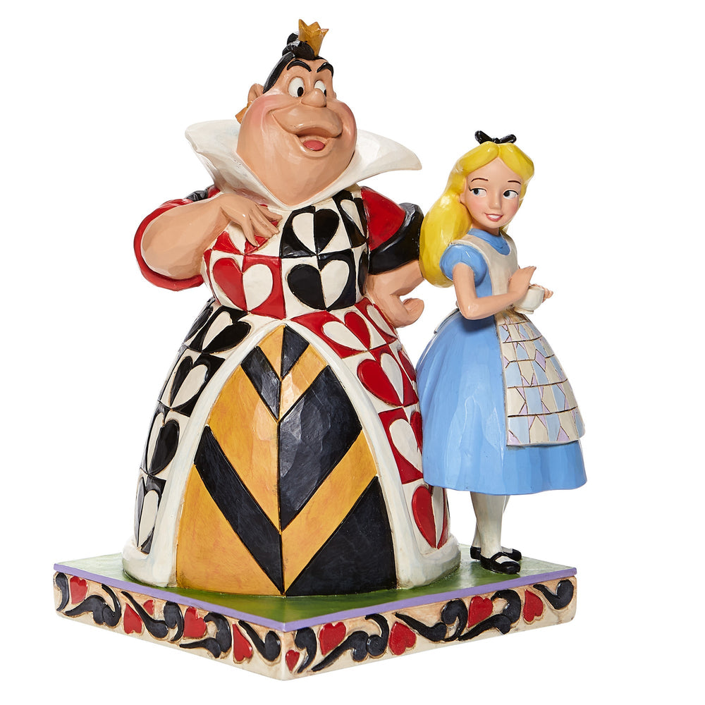 Enesco Disney Traditions Alice & Queen of Hearts Statue