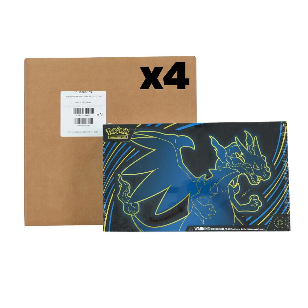 Pokemon - SEALED CASE OF 4 - Mega Charizard X EX Ultra Premium Collection (UPC) Phantasmal Flames