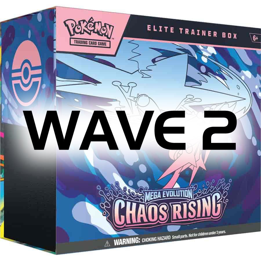 WAVE 2 Pokemon Tcg: Mega Evolution Chaos Rising (Me04) Elite Trainer Box (WAVE 2 - Expected to ship by July 31st)