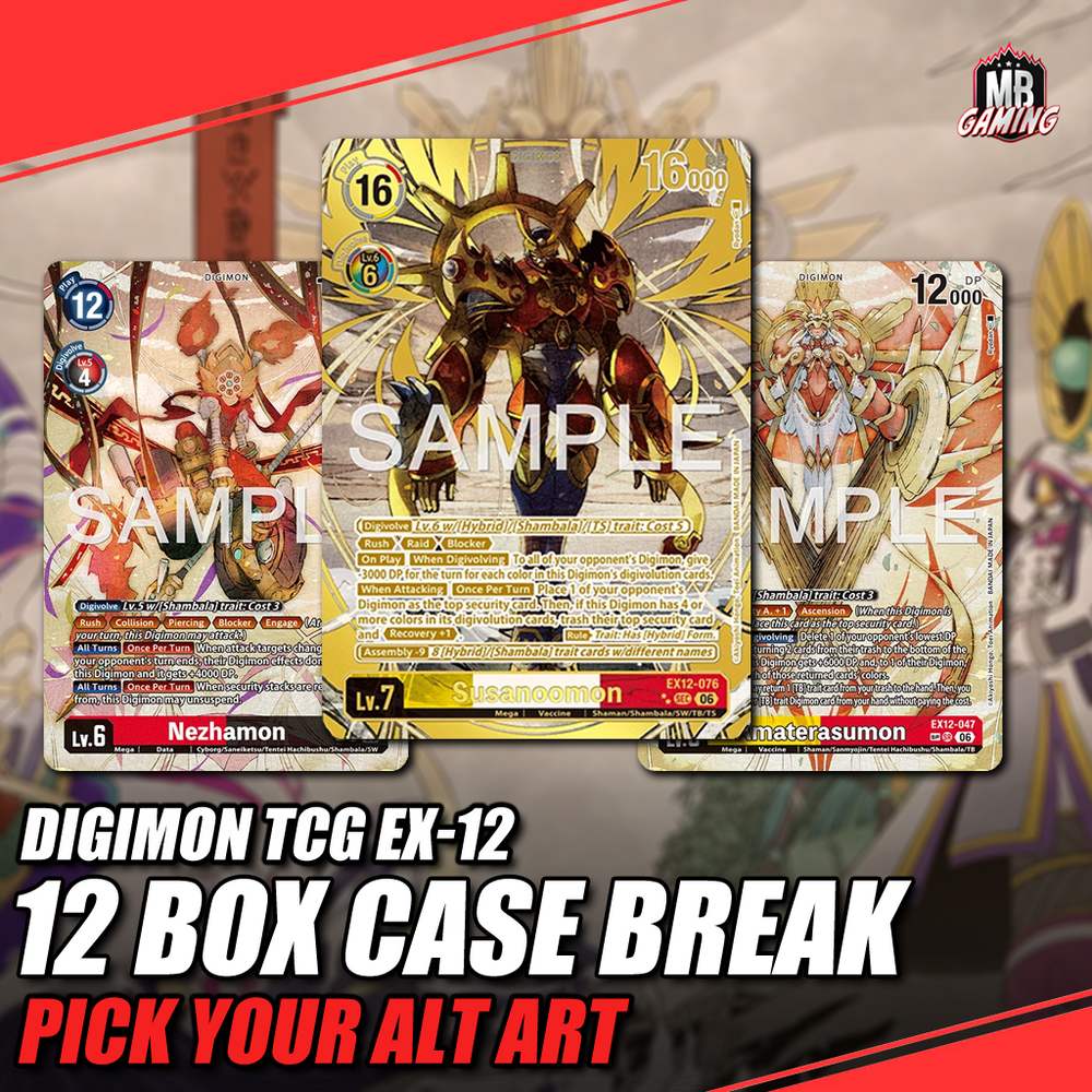Digimon EX-12: Digital World Shambala - 12 Box Case Break - Pick Your Alt Art