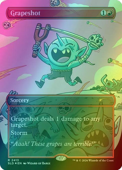 Grapeshot [2413] [Borderless] [Goblin Storm] [Secret Lair Drop] [Foil]