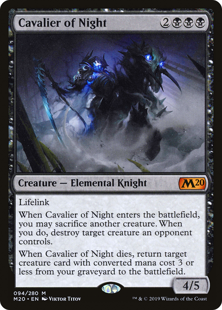 Cavalier of Night (M20-094) - Core Set 2020 Foil