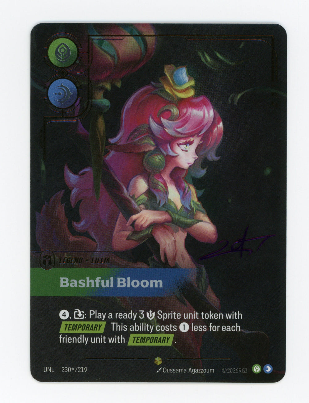 Bashful Bloom (Lillia) — Signature|Foil — ID 17453