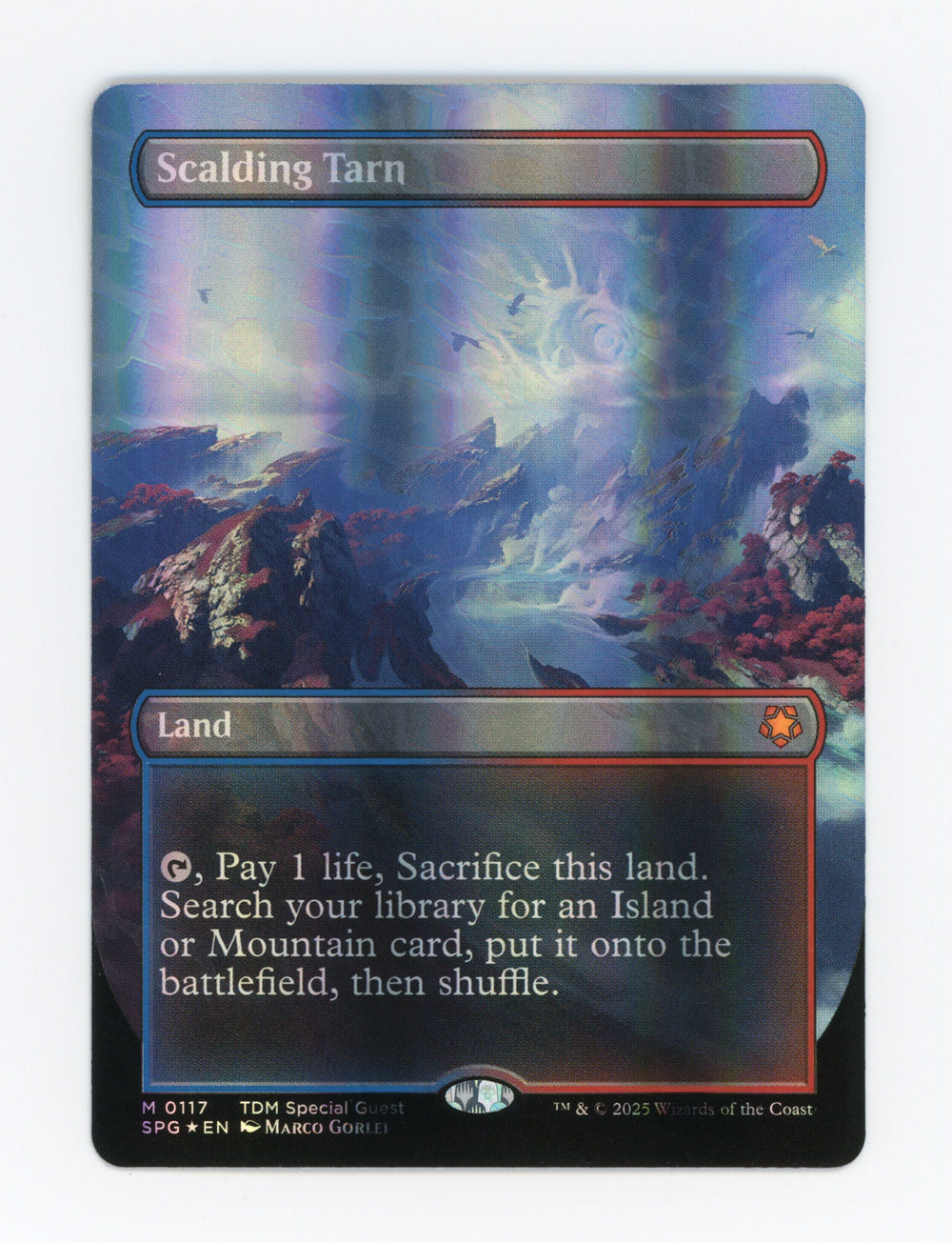 Scalding Tarn — Borderless|Dragonscale Foil — ID 17263