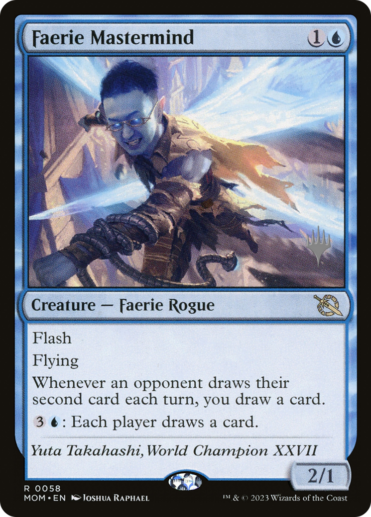 Faerie Mastermind (PPMOM-58P) - March of the Machine Promos Foil