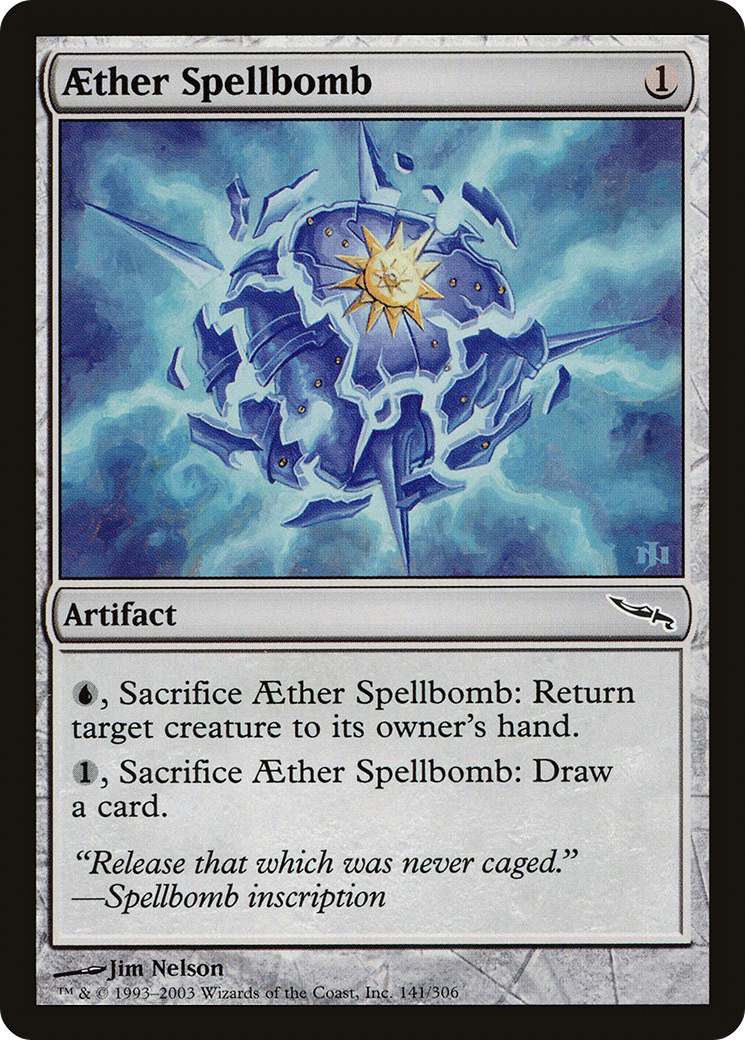 Aether Spellbomb (MRD-141) - Mirrodin Foil