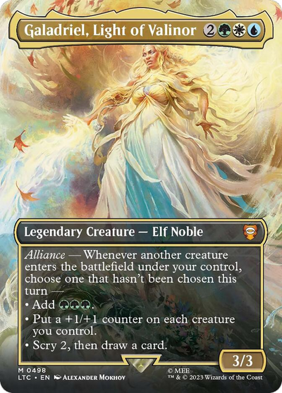 Galadriel, Light of Valinor (LTC-498) - Tales of Middle-earth Commander (Borderless)