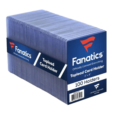 Fanatics 35pt 3x4 Top Loaders - 100 Count