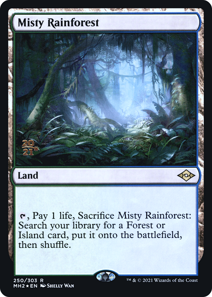 Misty Rainforest (PRE-250S) - Modern Horizons 2 Promos Foil