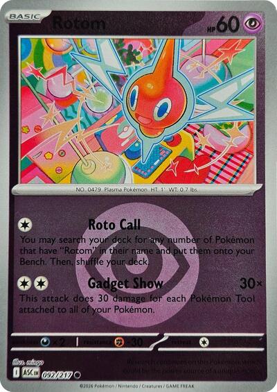 Rotom - Energy Symbol Pattern - 092/217 - Common [me025-092] [Reverse Holo]