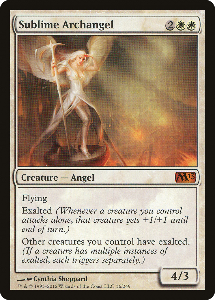 Sublime Archangel (M13-036) - Magic 2013 Foil