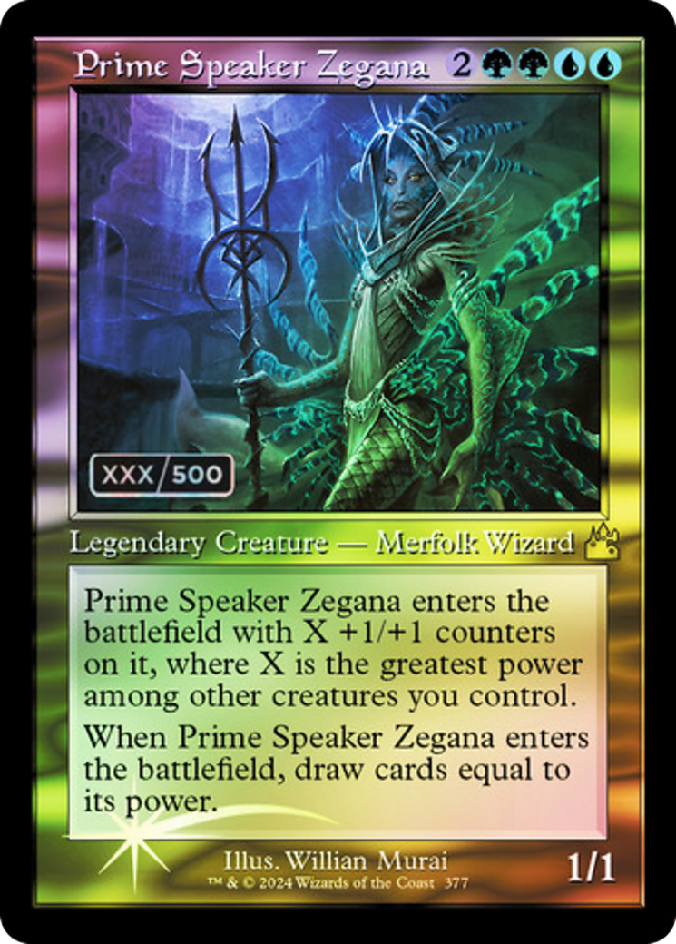 Prime Speaker Zegana (RVR-377Z) - Ravnica Remastered Foil