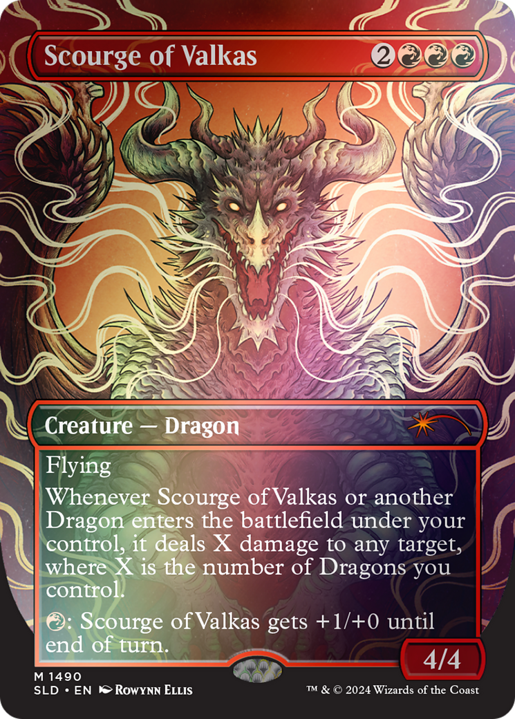 Scourge of Valkas (SLD-1490â˜…) - Secret Lair Drop (Borderless) Foil