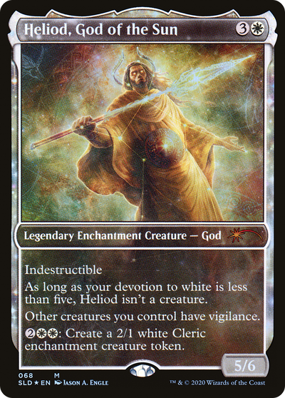 Heliod, God of the Sun (SLD-068) - Secret Lair Drop: (enchantment, Showcase) Foil