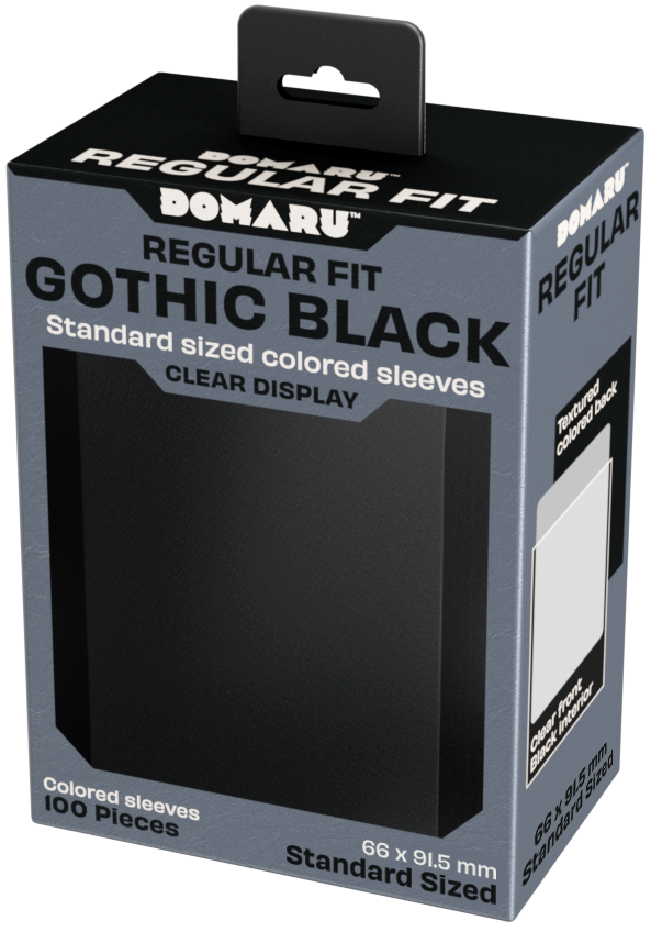 Gatherer's Tavern DOMARU Regular Fit Sleeves - Standard Size - 100ct - Gothic Black