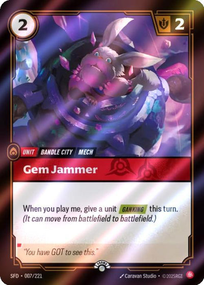 Gem Jammer - 007/221 [Riftbound Organized Play Promotional Cards] [Foil]