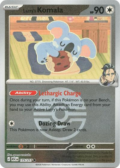 Larry's Komala - Poké Ball - 175/217 - Common [me025-175] [Reverse Holo]
