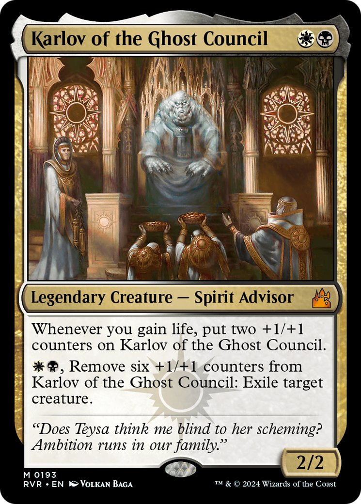 Karlov of the Ghost Council (RVR-193) - Ravnica Remastered Foil