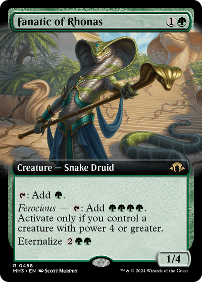 Fanatic of Rhonas (MH3-458) - Modern Horizons 3: (Extended Art) Foil