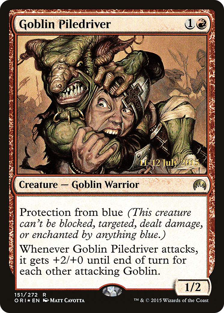 Goblin Piledriver (PRE-151S) - Magic Origins Promos Foil