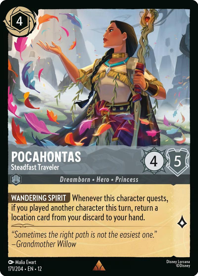 Pocahontas - Steadfast Traveler - 171/204 [Wilds Unknown] [Non-Foil]