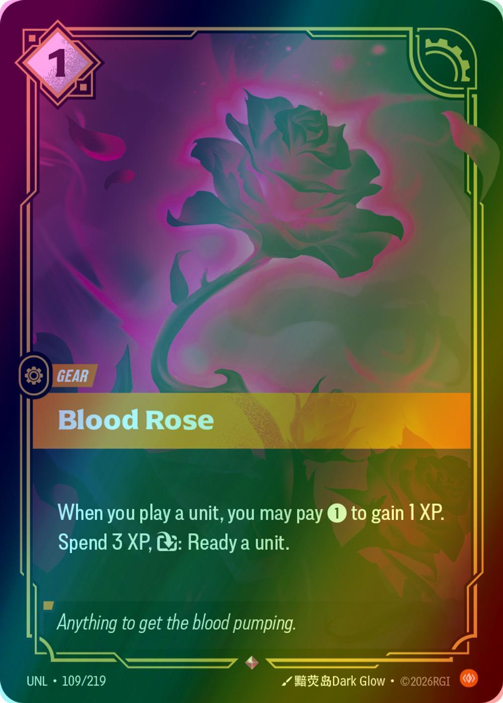 Blood Rose - 109/219 [Unleashed] [Foil]