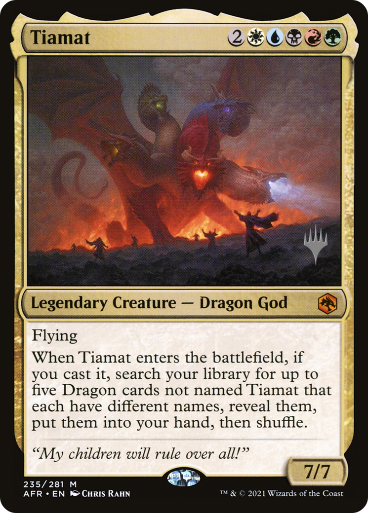 Tiamat (PPAFR-235P) - Adventures in the Forgotten Realms Promos